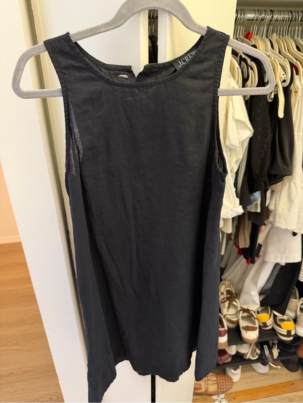J.Crew linen Black Dress
